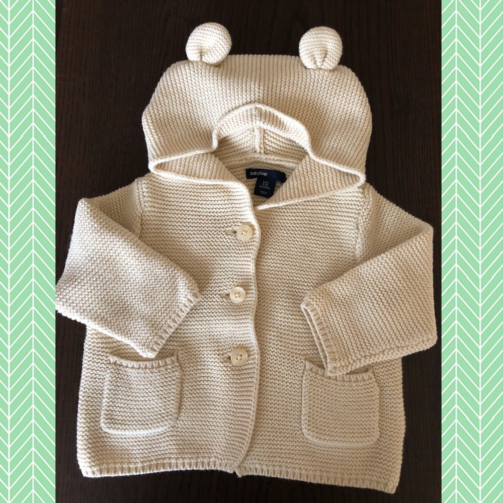 NWT Bear Sweater 3-6m